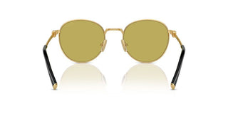 Miu Miu Smu 55zs Women Gold Round Sunglasses