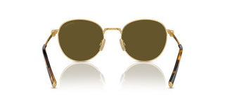 Miu Miu Smu 55zs Women Gold Round Sunglasses