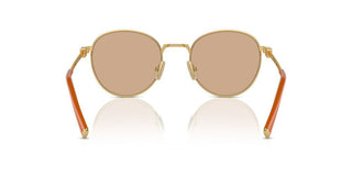 Miu Miu Smu 55zs Women Gold Round Sunglasses