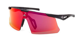 Adidas Sp0107 Unisex Black Shield Sunglasses