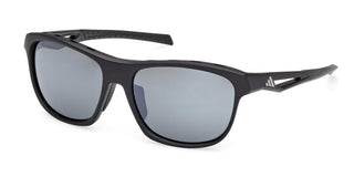 Adidas Sp0118 Unisex Black Rectangle Sunglasses
