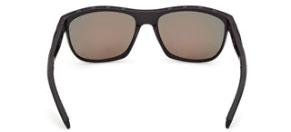 Adidas Sp0118 Unisex Black Rectangle Sunglasses