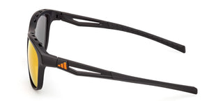 Adidas Sp0118 Unisex Black Rectangle Sunglasses