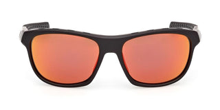 Adidas Sp0118 Unisex Black Rectangle Sunglasses