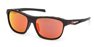 Adidas Sp0118 Unisex Black Rectangle Sunglasses