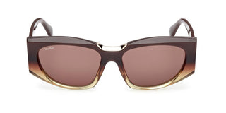 Max Mara Spark 8 Mm0144 Unisex Brown Cat Eye Sunglasses