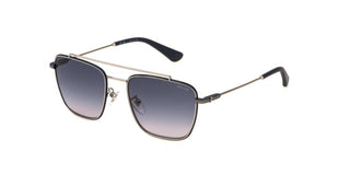 Police SPLN38 unisex Silver Squared Sunglasses