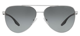 Prada Linea Rossa SPS 52WS men Silver Pilot Sunglasses