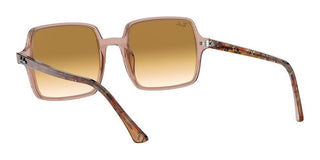 Ray-Ban SQUARE II RB 1973 women Brown Geometric Sunglasses