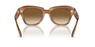 Ray-ban State Street Rb 2186 Unisex Brown Squared Sunglasses