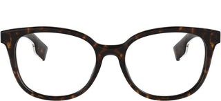 Burberry STRIPED CHECK BE 2291 women Havana Geometric Eyeglasses