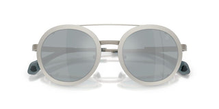 Moncler Suffuse Me 4015t Unisex Silver Round Sunglasses