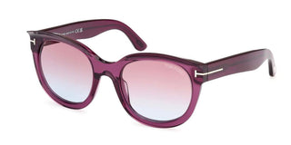 Tom Ford TAMARA-02 FT 1114 women Violet Cat Eye Sunglasses