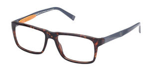 Timberland TB1744 unisex Havana Geometric Eyeglasses