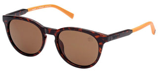 Timberland TB9256 unisex Havana Round Sunglasses