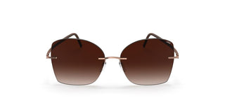 Silhouette Terranea Rimless 8193 Unisex Rose Gold Butterfly Sunglasses