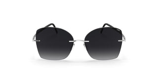 Silhouette Terranea Rimless 8193 Unisex Ruthenium Butterfly Sunglasses