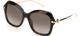 Jimmy Choo TESSY/G/S women Havana Butterfly Sunglasses