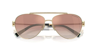 Tiffany & Co. Tf 3101b Women Gold Pilot Sunglasses