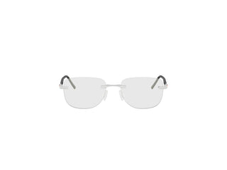 TAG HEUER ESSENTIAL WIRE RIMLESS TH50047U unisex Silver Geometric Eyeglasses