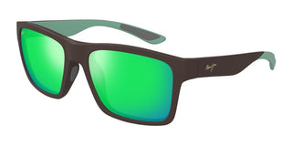 Maui Jim The Flats Mj0897s Unisex Brown Squared Sunglasses