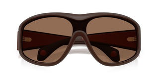 Moncler Thyra Me8016u Unisex Brown Shield Sunglasses