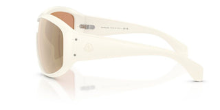 Moncler Thyra Me8016u Unisex White Shield Sunglasses
