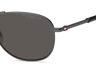 Tommy Hilfiger TH 2023/S men Grey Pilot Sunglasses
