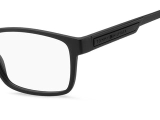 Tommy Hilfiger Th 2091 Men Black Rectangle Eyeglasses