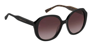 Tommy Hilfiger Th 2106/s Women Black Round Sunglasses