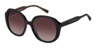 Tommy Hilfiger Th 2106/s Women Black Round Sunglasses