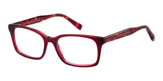 Tommy Hilfiger Th 2109 Women Red Squared Eyeglasses