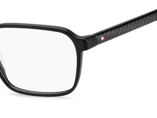 Tommy Hilfiger Th 2199 Men Black Rectangle Eyeglasses