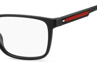 Tommy Hilfiger Th 2206 Men Black Rectangle Eyeglasses