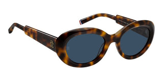 Tommy Hilfiger Th 2207/s Women Havana Oval Sunglasses