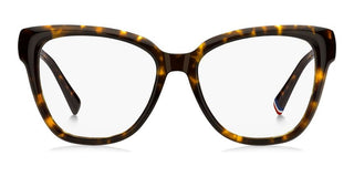 Tommy Hilfiger Th 2209 Women Havana Rectangle Eyeglasses