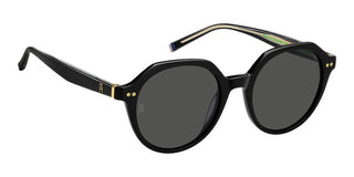 Tommy Hilfiger Th 2212/s Women Black Round Sunglasses