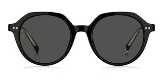 Tommy Hilfiger Th 2212/s Women Black Round Sunglasses