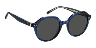 Tommy Hilfiger Th 2212/s Women Blue Round Sunglasses