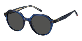 Tommy Hilfiger Th 2212/s Women Blue Round Sunglasses