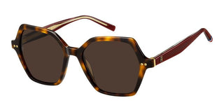 Tommy Hilfiger Th 2213/s Women Havana Butterfly Sunglasses