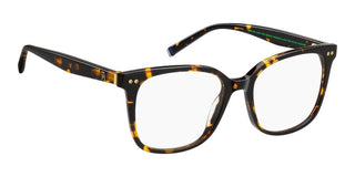 Tommy Hilfiger Th 2214 Women Havana Rectangle Eyeglasses