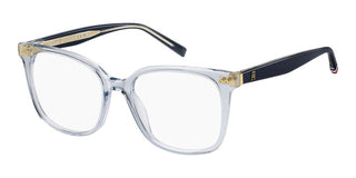 Tommy Hilfiger Th 2214 Women Blue Rectangle Eyeglasses