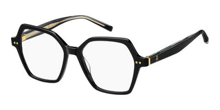 Tommy Hilfiger Th 2216 Women Black Geometric Eyeglasses