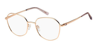 Tommy Hilfiger Th 2221 Women Rose Gold Geometric Eyeglasses