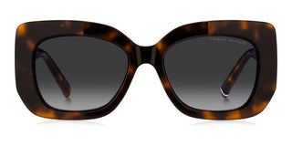 Tommy Hilfiger Th 2224/s Women Havana Rectangle Sunglasses
