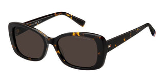 Tommy Hilfiger Th 2225/s Women Havana Rectangle Sunglasses