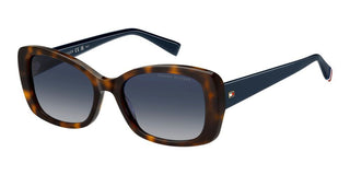 Tommy Hilfiger Th 2225/s Women Havana Rectangle Sunglasses