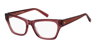 Tommy Hilfiger Th 2231 Women Red Rectangle Eyeglasses