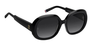 Tommy Hilfiger TH 2284/S women Black Round Sunglasses